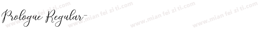 Prologue Regular字体转换